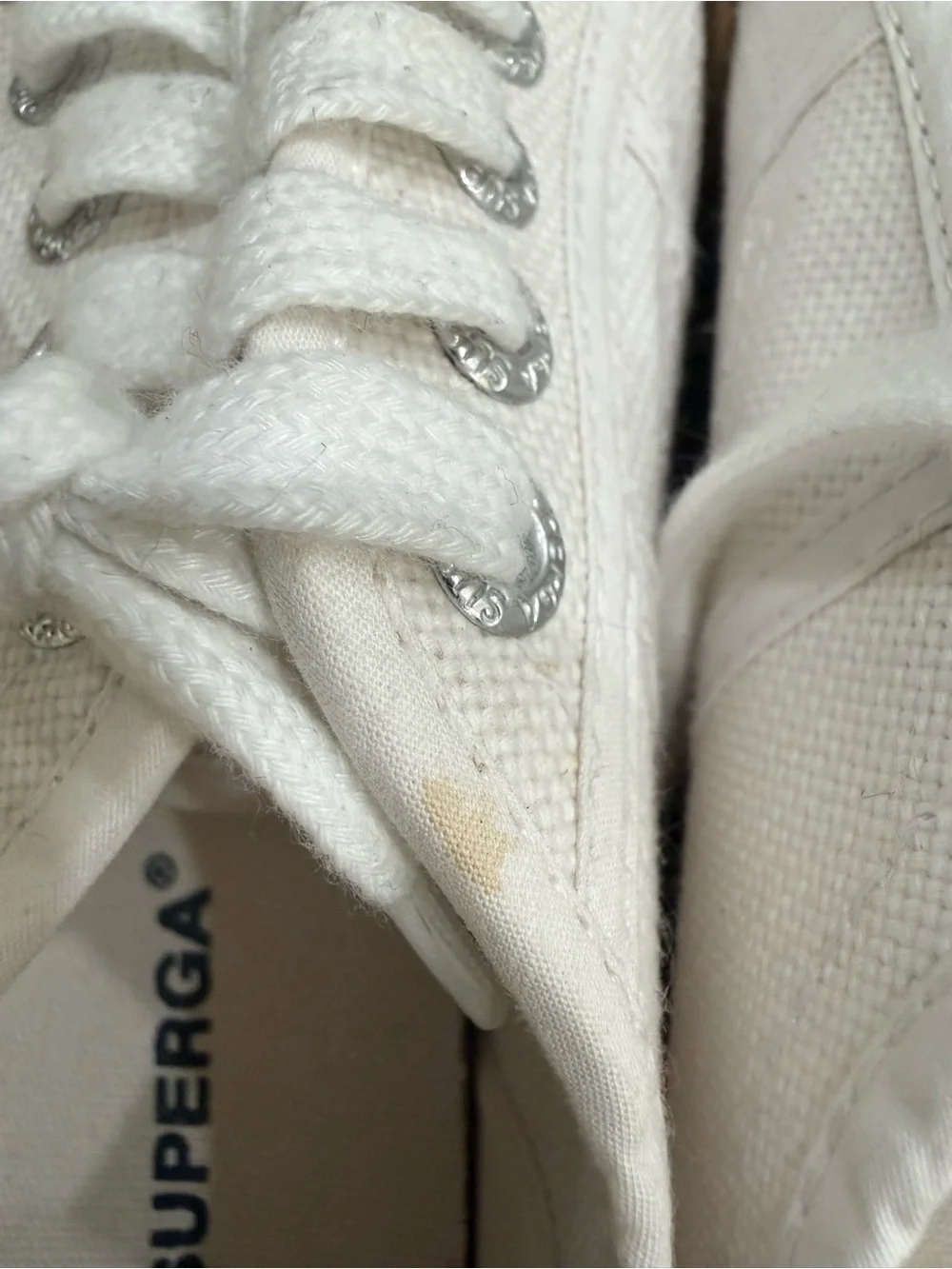 Superga White Canvas Espadrille Platform Sneakers Women’s 9 EU 40